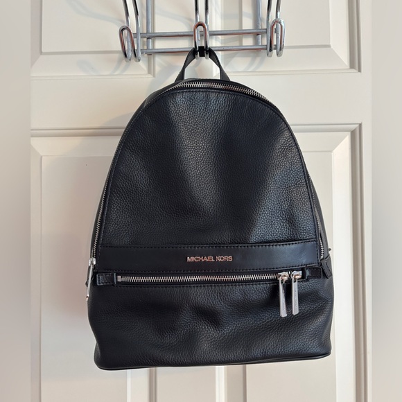 Michael Kors Kenly Large Leather Backpack - Picture 1 of 9